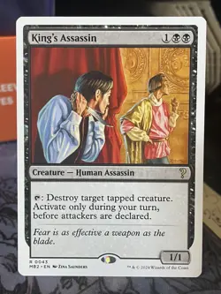 King's Assassin White Border Mystery Booster 2 MTG Magic Card - Image 1
