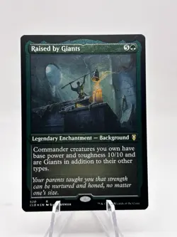 Raised by Giants 0520 Foil Etched Commander Legends: Baldur's Gate CLB MTG NM - Image 1