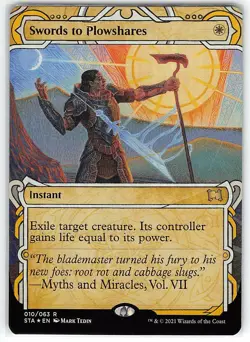 Swords to Plowshares *FULL FOIL Rare* Magic MtG x1 Strixhaven Mystical Archives - Image 1