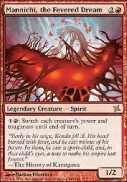 MANNICHI, THE FEVERED DREAM X4 4 4X Betrayers of Kamigawa MTG Magic DJMagic - Image 1