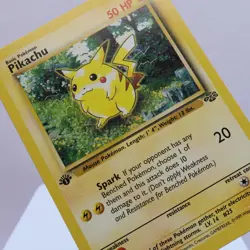 Pokemon TCG - Pikachu 60/64 Jungle Common 1st Edition WOTC 1999 - LP - Image 1