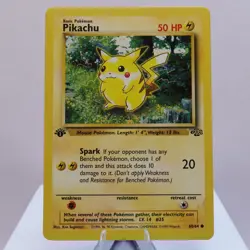 Pokemon TCG - Pikachu 60/64 Jungle Common 1st Edition WOTC 1999 - LP - Image 2