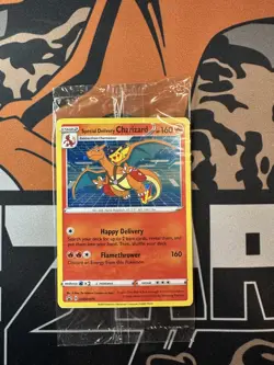 Pokemon Sealed Special Delivery Charizard Holo SWSH075 Sword & Shield Promo - Image 1