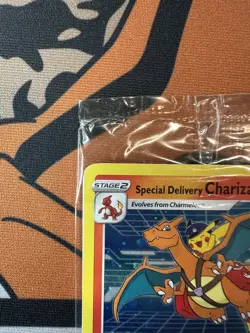 Pokemon Sealed Special Delivery Charizard Holo SWSH075 Sword & Shield Promo - Image 2