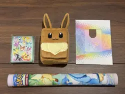 Pokemon TCG Prismatic Evolutions SPC Playmat, Deck Box, and Sleeves - Image 2