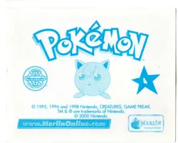 CROMO / STICKER #4 POKEMON SERIE 2 COLECCION MERLIN 2000 (ALBUM AZUL) - Image 2