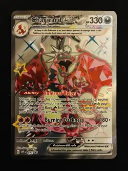 Pokemon TCG Charizard EX Paldean Fates Black Star Promo SVP 074 - Image 1