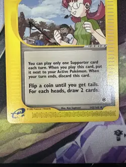 Mary's Impulse - 142/165 Expedition Base Set - Pokemon TCG - 2002 - Image 5