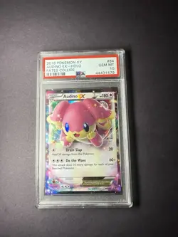 Audino EX 84/124 Fates Collide Ultra Rare Holo Pokemon PSA Gem Mt 10 - Image 1