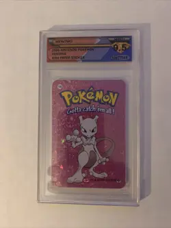 Mewtwo #150 Pokemon 2000 Nintendo Vending Prism Sticker DSG 9.5 MINT+ - Image 1