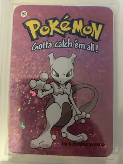 Mewtwo #150 Pokemon 2000 Nintendo Vending Prism Sticker DSG 9.5 MINT+ - Image 3