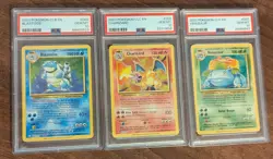 PSA 10 Charizard Venusaur Blastoise Set Pokemon TCG Classic Collection English - Image 1