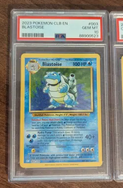 PSA 10 Charizard Venusaur Blastoise Set Pokemon TCG Classic Collection English - Image 2