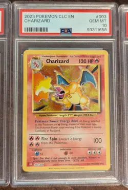 PSA 10 Charizard Venusaur Blastoise Set Pokemon TCG Classic Collection English - Image 3