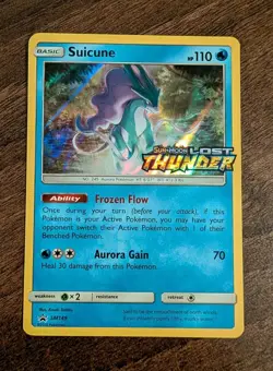 Pokemon TCG Suicune SM149 STAMPED Prerelease Black Star Promo NM/LP - Image 1