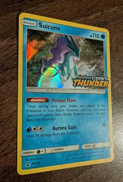 Pokemon TCG Suicune SM149 STAMPED Prerelease Black Star Promo NM/LP - Image 2