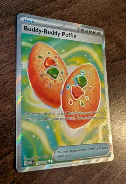 Pokemon TCG Mega Evolution Buddy-Buddy Poffin 167/132 Full Art Item Near Mint - Image 2
