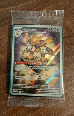 Alakazam MEP 009 ETB Promo Mega Evolutions Pokemon TCG NM - Sealed - Image 1