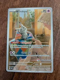 Mimikyu SVP075 Paldean Fates Pokemon Center Stamped Promo Near Mint Pokemon TCG - Image 1