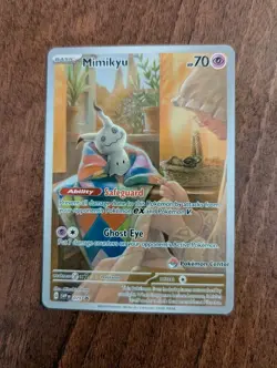 Mimikyu SVP075 Paldean Fates Pokemon Center Stamped Promo Near Mint Pokemon TCG - Image 3