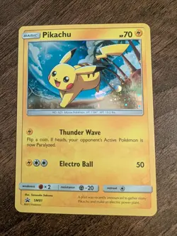 Pikachu SM81 Sun & Moon Ultra Rare Holo Black Star Promo Pokemon TCG - Image 2