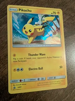 Pikachu SM81 Sun & Moon Ultra Rare Holo Black Star Promo Pokemon TCG - Image 3