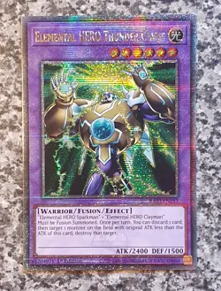 Yugioh RA03-EN153 Elemental HERO Thunder Giant QCSR 1st Edition MINT - Image 1