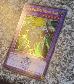 Yugioh RA03-EN153 Elemental HERO Thunder Giant QCSR 1st Edition MINT - Image 2