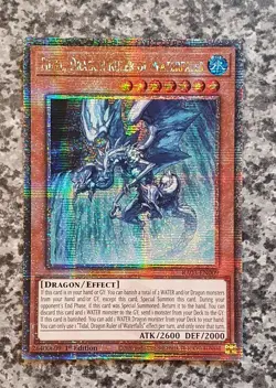 Yugioh RA03-EN009 Tidal, Dragon Ruler of Waterfalls QCSR 1st Edition MINT - Image 1