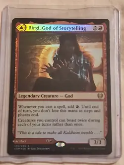 Birgi, God of Storytelling Prerelease Cards Foil - Image 1