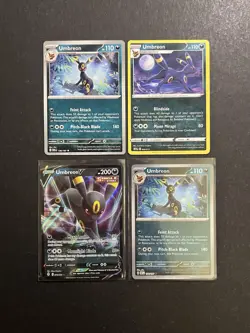 4x Umbreon V Pokemon Card Collection Ultra Rare Reverse Holo SWSH SV PTCG - Image 1