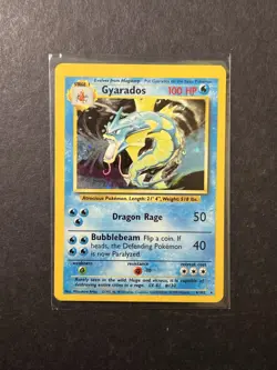 Gyarados 6/102 Base Set Unlimited Holo Rare Pokemon Card WOTC PTCG LP - Image 1