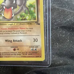 Pokemon TCG Aerodactyl Fossil 1st Edition Non-Holo Rare Card 16/62 LP Vintage - Image 3