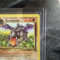 Pokemon TCG Aerodactyl Fossil 1st Edition Non-Holo Rare Card 16/62 LP Vintage - Image 4