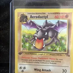 Pokemon TCG Aerodactyl Fossil 1st Edition Non-Holo Rare Card 16/62 LP Vintage - Image 5
