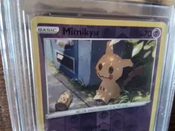 Pokemon promo reverse Holo mimikyu v ex sr 080/196 gx graded art card vstar b10 - Image 2