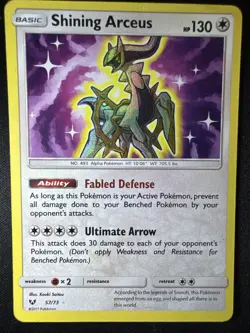 Shining Arceus 57/73 Shining Legends Holo Rare Pokemon Card - Image 1