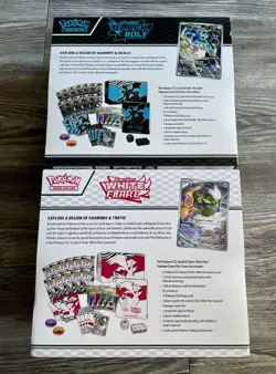 READ NO CARDS Pokemon Center White Flare + Black Bolt ETB Elite Trainer Box Lot - Image 2