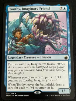 1x MTG Toothy, Imaginary Friend - Battlebond (BBD) #12 - Magic the Gathering - Image 1