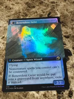 MALEVOLENT HERMIT Magic MTG Innistrad Midnight Hunt Extended Art Foil - Image 2