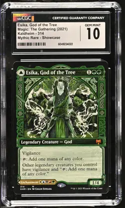 ESIKA, GOD OF THE TREE Kaldheim Showcase Mythic CGC 10 MTG EDH [Nostalgium] - Image 1