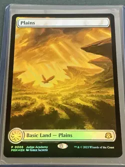 1x Plains - Foil (Judge Promo) Light Play MTG Magic the Gathering - Image 1