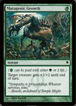 MTG Mutagenic Growth, New Phyrexia, Damaged, English - Image 1