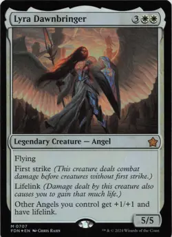 Lyra Dawnbringer - FOIL - M Foundations 707 - MTG - Image 1