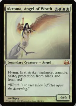 Akroma, Angel of Wrath - FOIL - M Duel Decks: Divine vs. Demonic 1 - MTG - Image 1