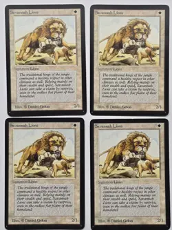4x Savannah Lions (CE) Collector's/International Edition - Image 1