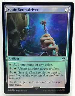 Sonic Screwdriver (0184), Doctor Who, MTG Magic the Gathering, FOIL NM - Image 1