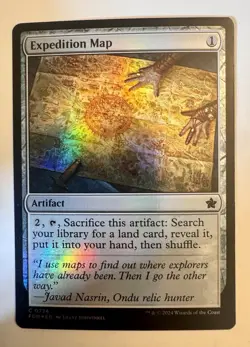 Expedition Map 0724 FOIL | Magic the Gathering MTG | Foundations | Common FDN - Image 1