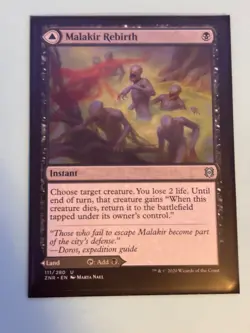 1x Malakir Rebirth / Malakir Mire - Zendikar Rising - Regular - Pack Fresh - Image 4