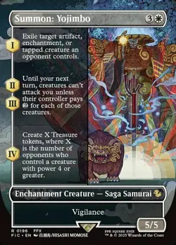 x1 Summon: Yojimbo - Borderless R MTG Commander: Final Fantasy M/NM, English - Image 1